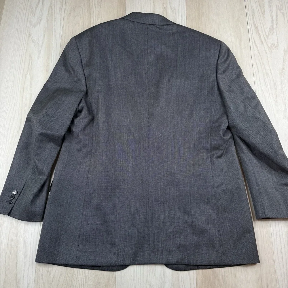 Brioni For MAUS & HOFFMAN Colonna Wool 3 Button Blazer Jacket Men's Size 44 Gray